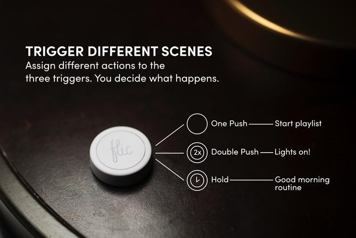 Actual product image Flic Bluetooth Smart Button 3er Pack