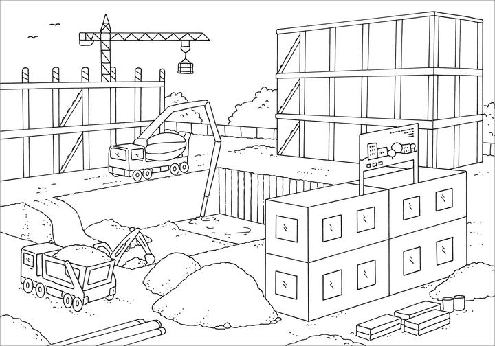 Image du produit Tessloff Mon plus beau livre de coloriage. Chantier de construction