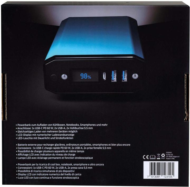 Produktbild Koor Kompressor-Kühlbox ACUX 18 mit Powerbank (18 l)
