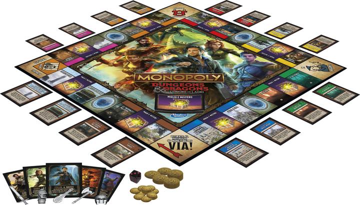 Actual product image Monopoly Dungeons & Dragons: Honour Among Thieves game inspired by the film, D&D board game f (Italian)