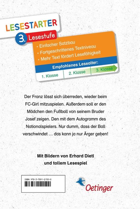 Actual product image New soccer stories from Franz (Christine Nöstlinger, German)