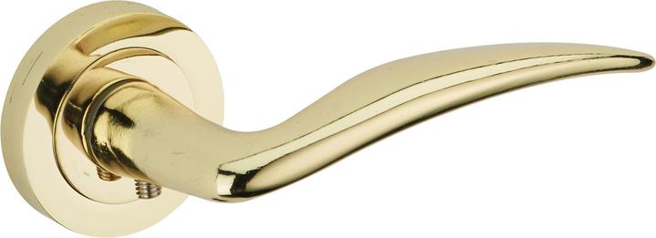 Actual product image Thirard Paire de béquilles pour porte, carré 7mm, laitonnée, ressort de rappel - (Door set)