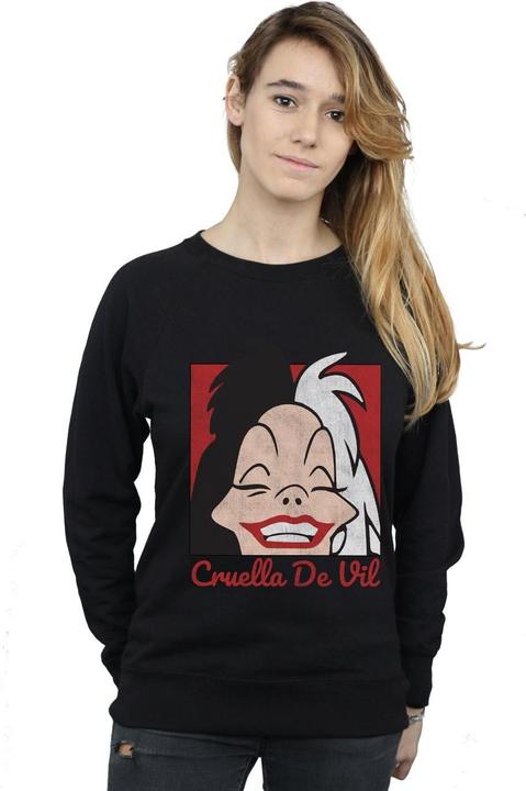 Produktbild Disney Cruella De Vil Cropped Head Sweatshirt (XXL)