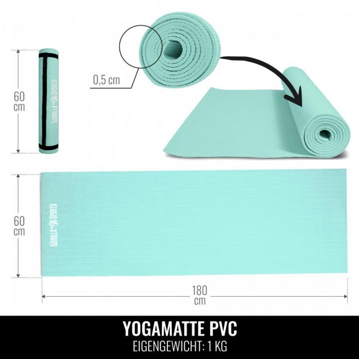 Actual product image Gorilla Sports Yoga mat (5 mm)
