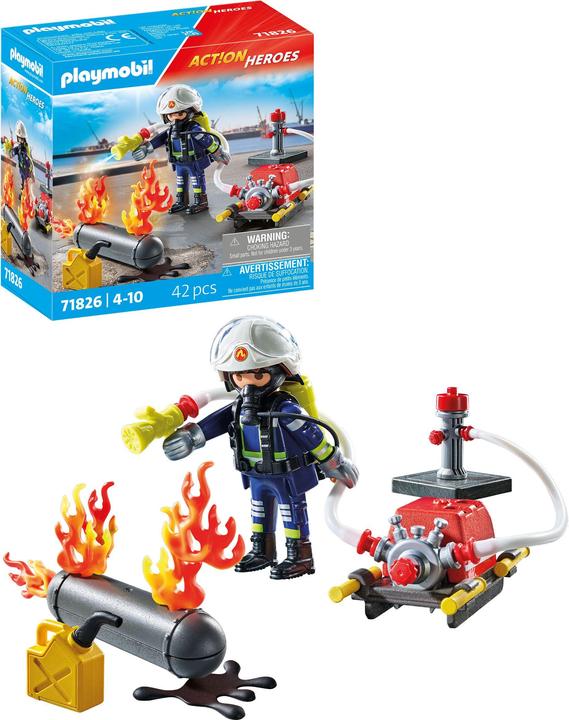 Actual product image Playmobil Löschung eines Gastanks (71826, Playmobil Action Heroes)