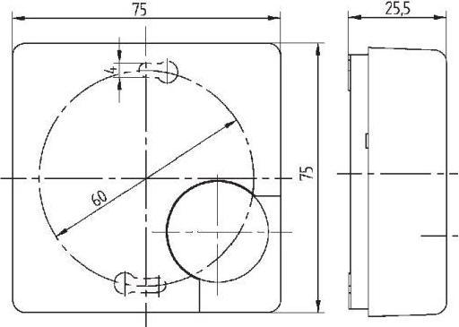 Produktbild Eberle Controls Hygrostat HYG-E 6001/IS Innenskala 119170290102
