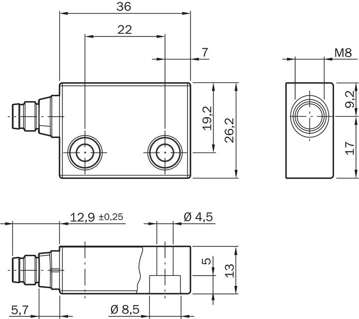 Actual product image Sick RE13-SAC Non-contact safety switch, RE13 RE13SAC