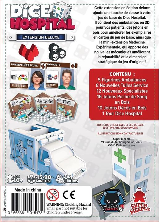 Image du produit Super Meeple Extension Dice Hospital deluxe f (Français)