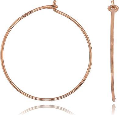 Leyda Creolen fein (Silber 925 1 Mikron Rosé Vergoldet 18 K)