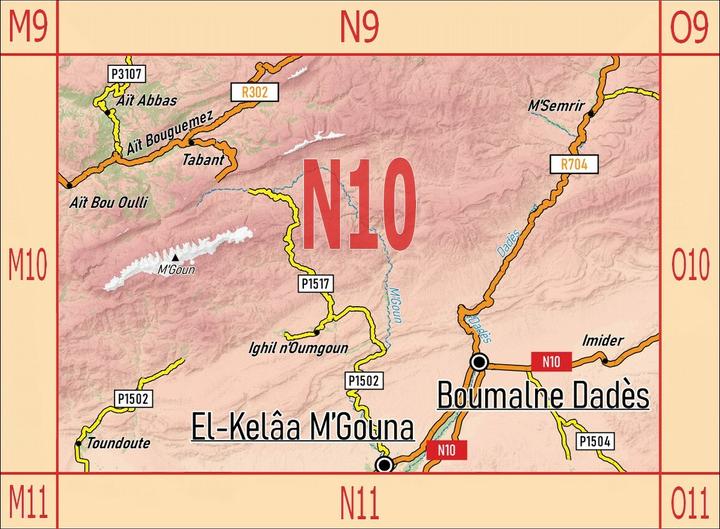 Immagine prodotto N10: Aït Bouguemez - M’Semrir - Boumalne Dadès - Kelâa M’Gouna + Strasse der Kasbahs III +