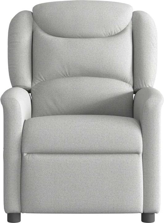 Actual product image VidaXL Massage armchair cloud grey fabric massage TV armchair