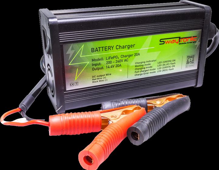 Produktbild Swaytronic LiFePo 4 Battery Charger 12V 20A (14.40 V)