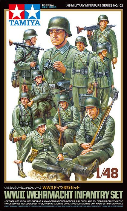 Produktbild Tamiya 1/48 WWII Wehrmacht Infantry Set