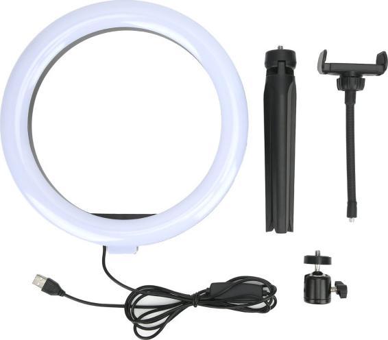 Actual product image Akashi Ring light + smartphone holder and tripod (Ring light)