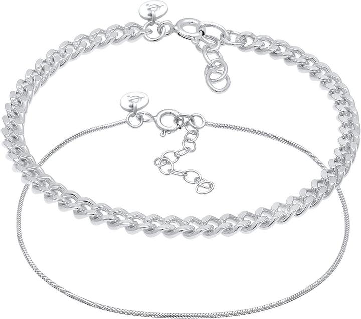Produktbild Elli Set Panzerkette Gliederkette (16 cm, 925 Silber)