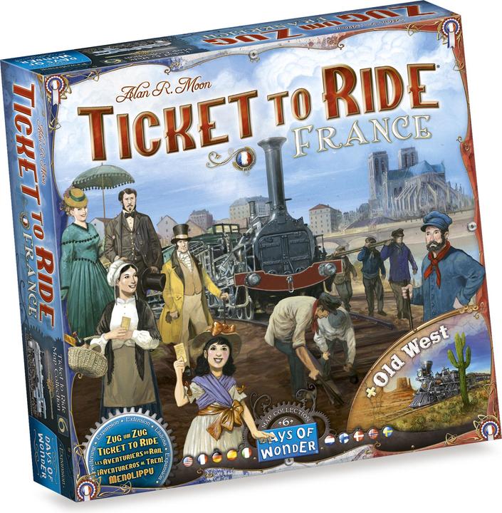 Image du produit Asmodée Ttr Ticket To Ride Collection de cartes France Old West (Français, Allemand, Anglais, Italien)