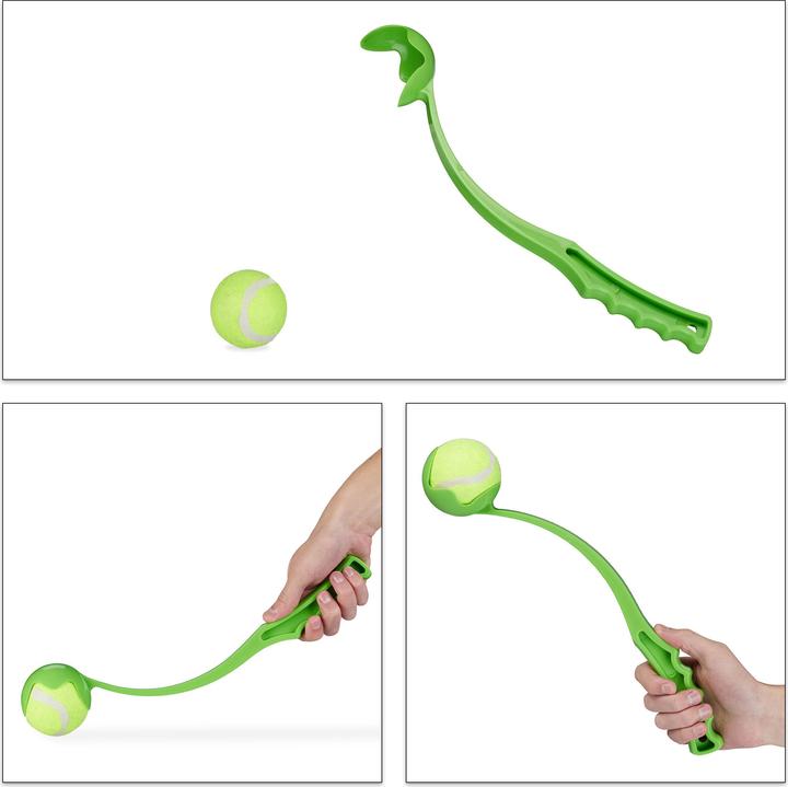Image du produit Relaxdays Lanceur de balle pour chiens, lot de 2 (Jouet à balle chien)