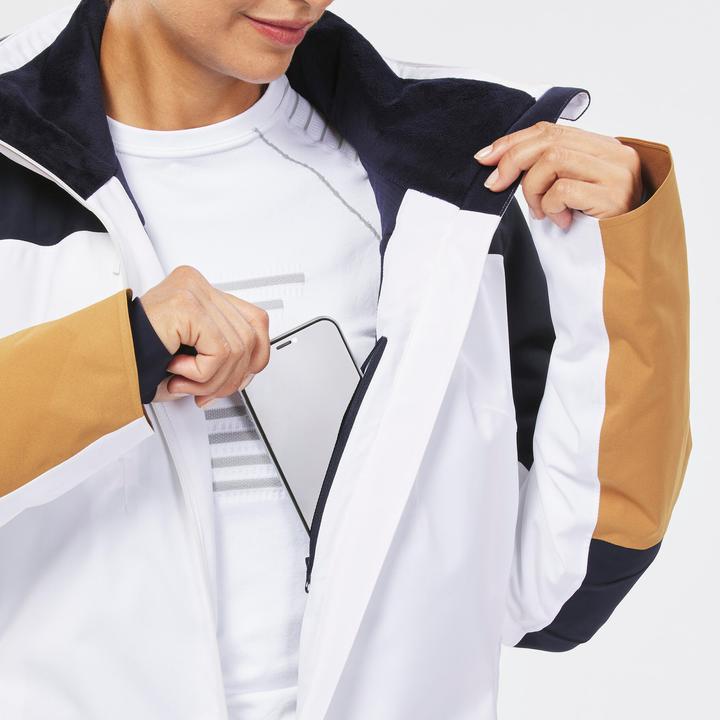 Produktbild Wedze Women’s Ski Jacket 500 sport - white/navy/brown (L)