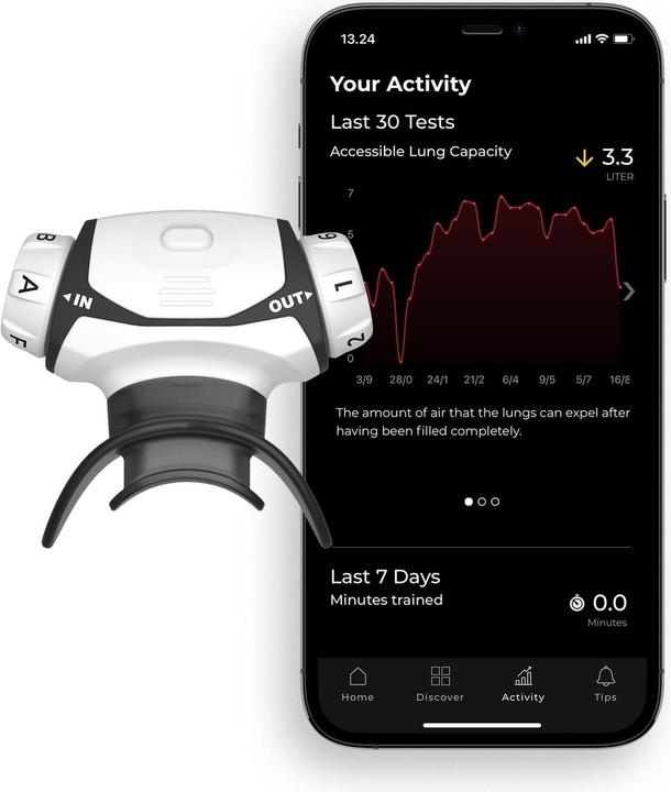 Actual product image Airofit Breathing Trainer Pro 2.0