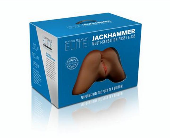 Actual product image Shots CyberSkin Elite Jackhammer Multi-Sensation Pussy & Ass