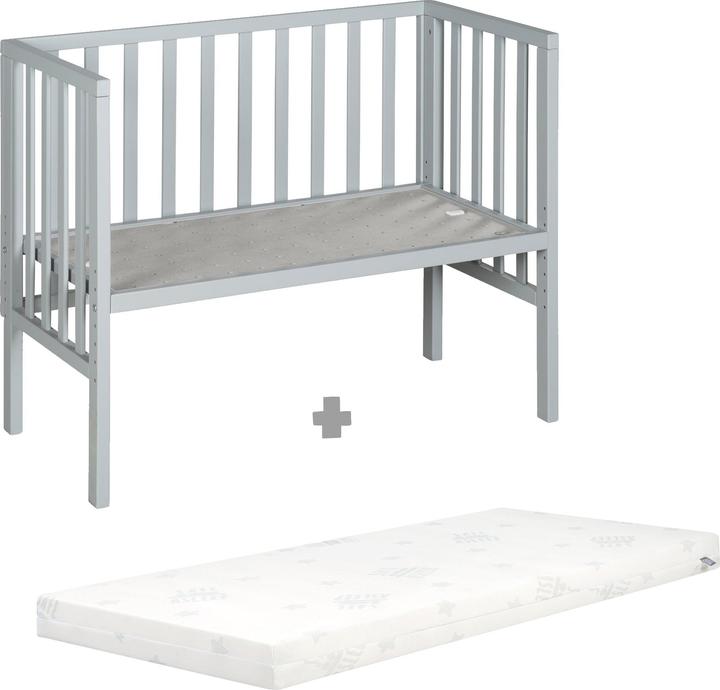 Produktbild Roba Beistellbett 2in1 mit Barriere + Matratze