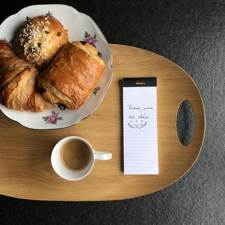 Actual product image Rhodia Blocks stapled 80g Basics (A4, Lined, Soft cover)