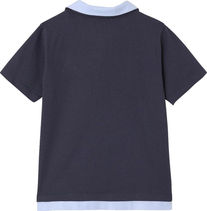 Actual product image Vertbaudet Jungen Poloshirt mit doppeltem Kragen und Recycling-Baumwolle (86)