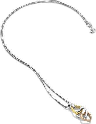 Image du produit Hot Diamonds Enamored tricolor necklace Trio Triple Heart DP836 (chain. pendentif)