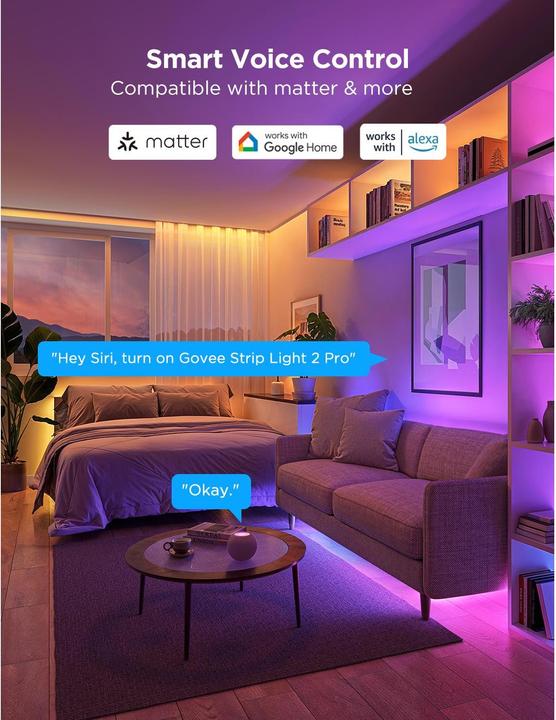 Produktbild Govee LED-Strip 2 Pro (RGBIC, RGBW, 100 cm, Indoor)