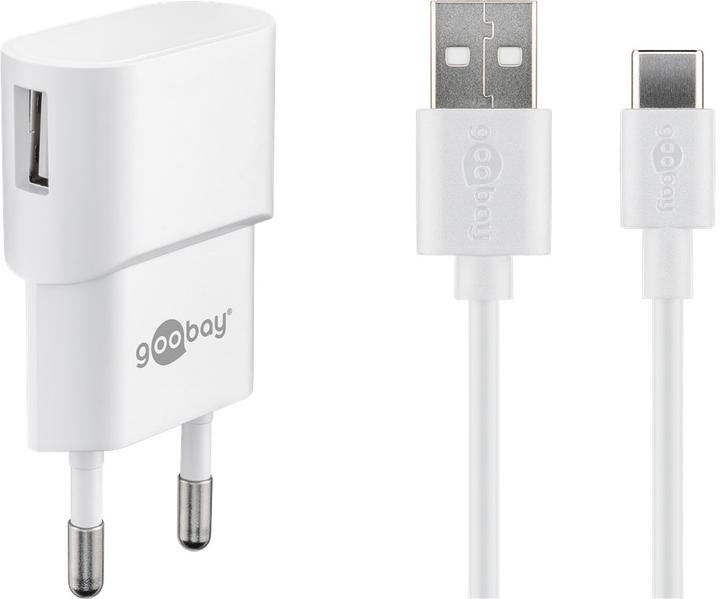 Produktbild Goobay USB-A Ladegerät mit USB-C Kabel (5 W)