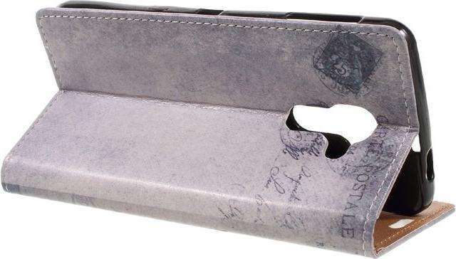 Produktbild MU Style Case aus Leder mit USA Flagge und Katze (Blackberry DTEK60)
