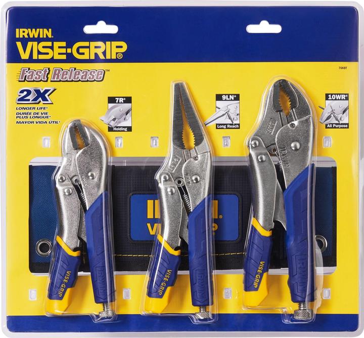 Produktbild Irwin Gripzangensatz Fast Release 3 teilig