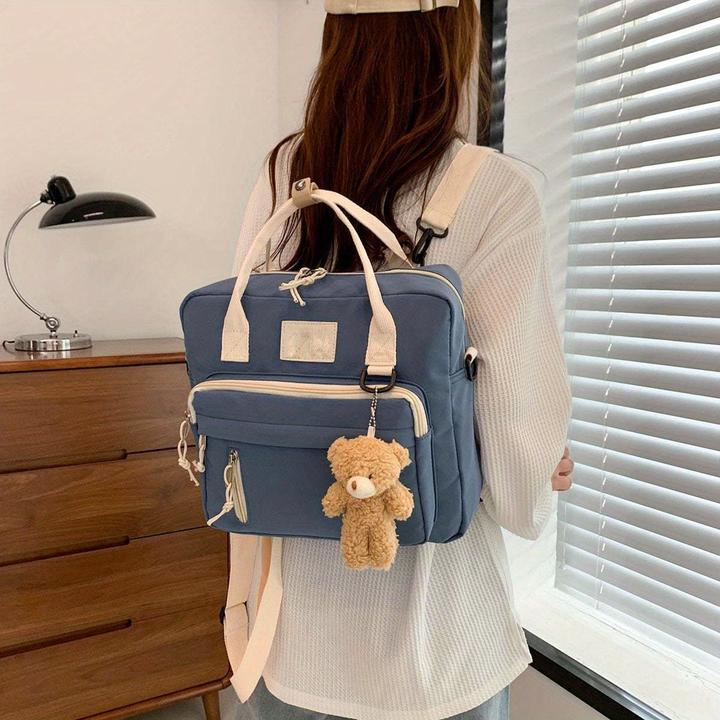 Actual product image Only-Bags.Store Large capacity multifunctional backpack with multiple pockets, multifunctional backpack handbag
