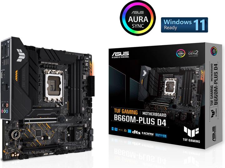 Image du produit ASUS TUF GAMING B660M-PLUS D4 (LGA 1700, Intel B660, mATX)