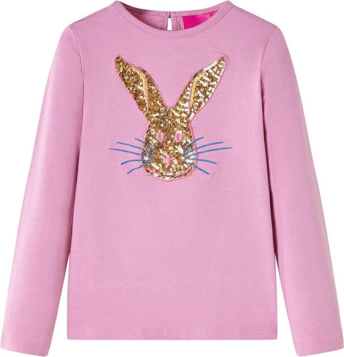 Produktbild VidaXL Kinder-Langarmshirt Dunkelrosa 92,Material: 95 % Baumwolle (92)