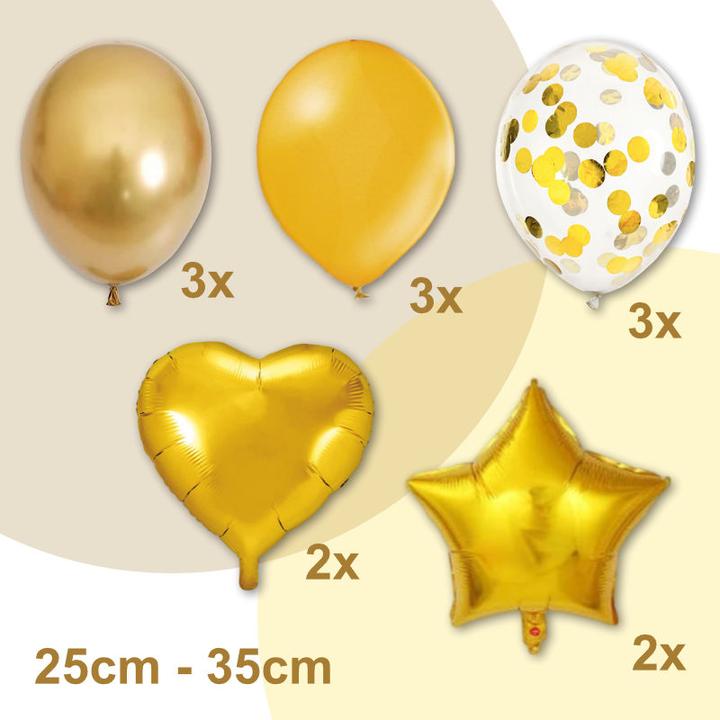 Immagine prodotto Hermex Set di palloncini per feste Palloncino Combo Palloncino di compleanno Palloncino in foil (13 x)