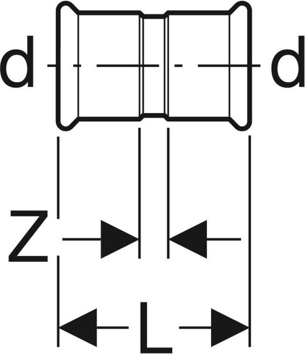 Produktbild Geberit Mapress C-Stahl – mufa d88,9 (22010 m.) (Pressverbindung)