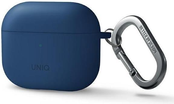 Actual product image Uniq CASE nexo AirPods 3 GEN + ear hooks Silicone blue/blue (Headphone bag)