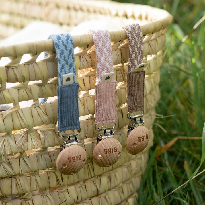 Image du produit Bibs Attache-sucette tressée, Sage/ Ivory (1 x)
