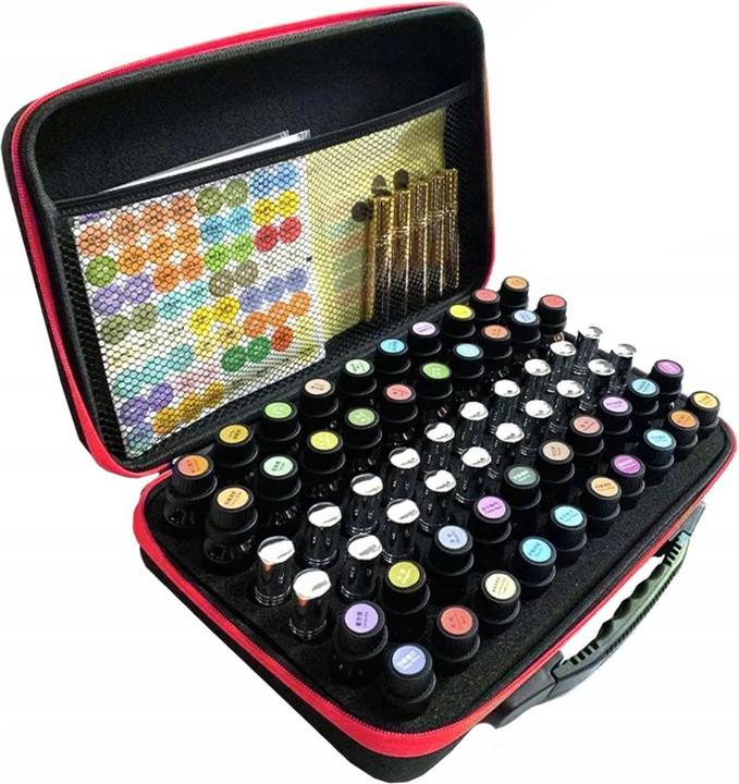 Soulima Organiseur de trousse de maquillage pour 60 vernis à ongles