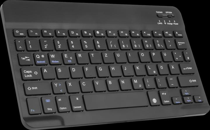 Produktbild Lenovo Tab P12 Pro hoes - QWERTZ toetsenbord - Zwart (DE, Lenovo Tab P12 Pro)