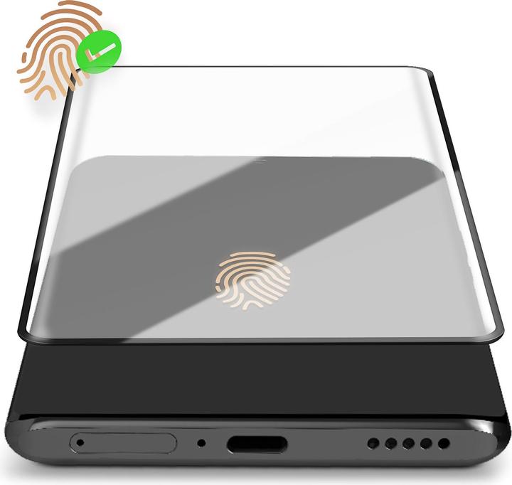 Produktbild Avizar Keramikglas mit schwarzem Rand (1 Stück, Honor Magic 5 Lite)