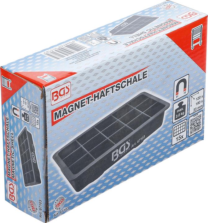 Produktbild BGS Magnet-Haftschale 15 Fächer 120 x 190 mm