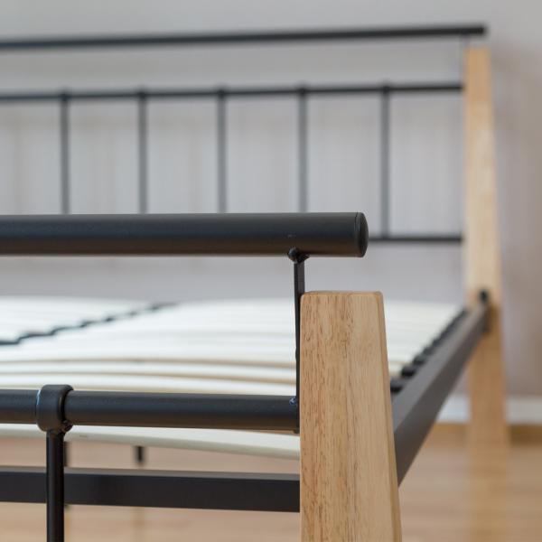 Produktbild Homestyle4u Metallbett Doppelbett (160 x 200 cm)