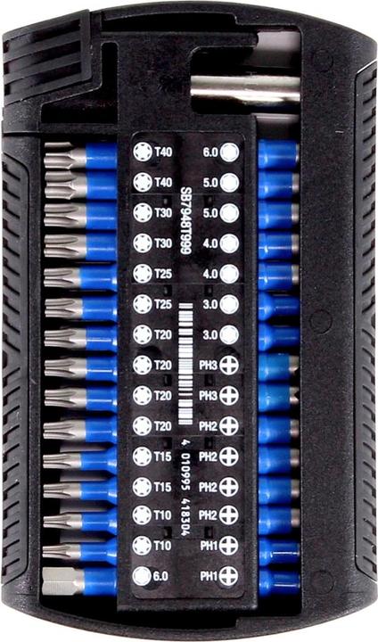 Produktbild Wiha Bit Set XLSelector 31tlg T-Bit 25 mm PH, TORX, Sechskant 1/4" C6,3 magnetischer Bithalter (25mm)