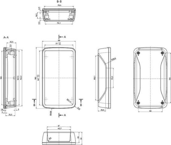 Actual product image Bopla HandHousing Bopad series (Housing)