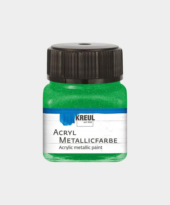 Produktbild Kreul Acryl Metallicfarbe, cremig deckend, 20 ml (Grün, 20 ml)