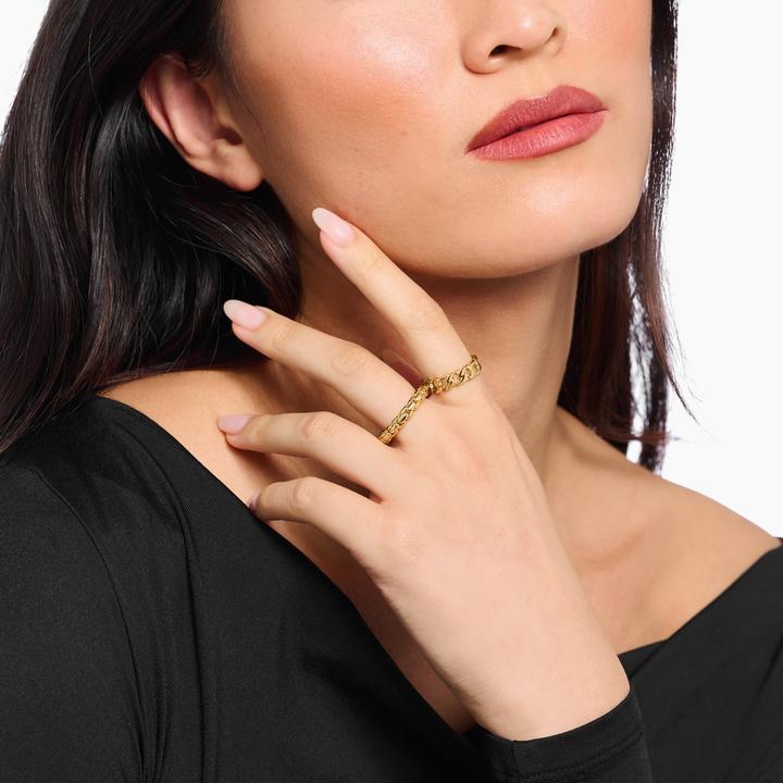 Image du produit Thomas Sabo Ring Box Chain vergoldet (62, Argent 925)