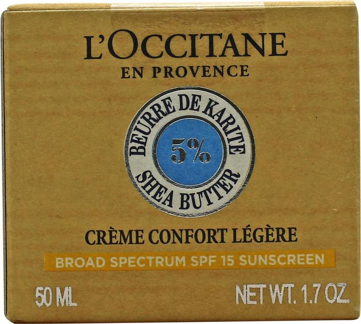 Actual product image L'Occitane Shea light face cream SPF15 (50 ml, 24h cream, SPF 15)