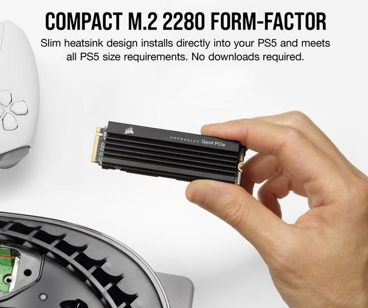 Actual product image Corsair MP600 PRO LPX (500 GB, M.2 2280)